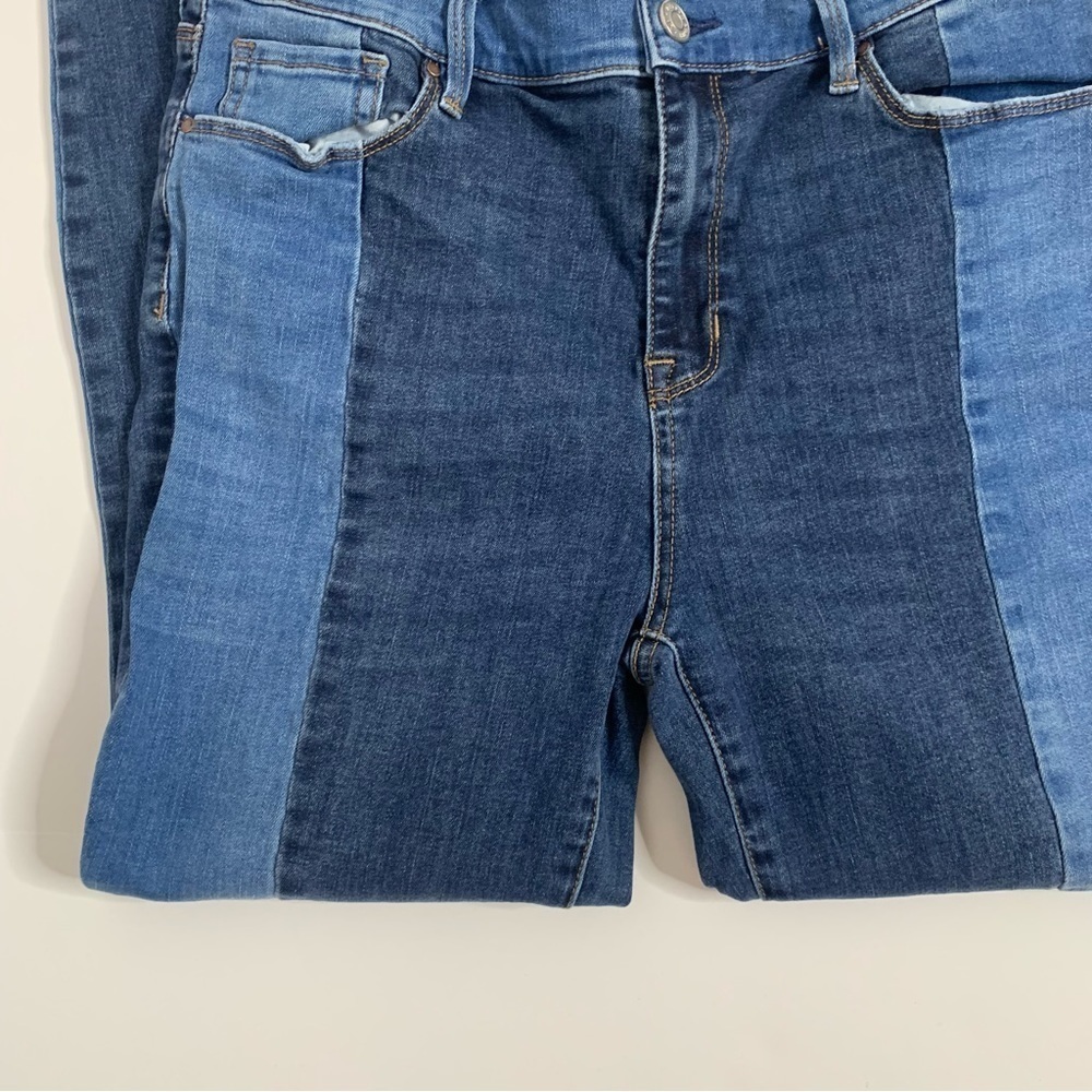 PacSun Two Toned High Rise Raw Hem Skinny Jeggings - Picture 7 of 16